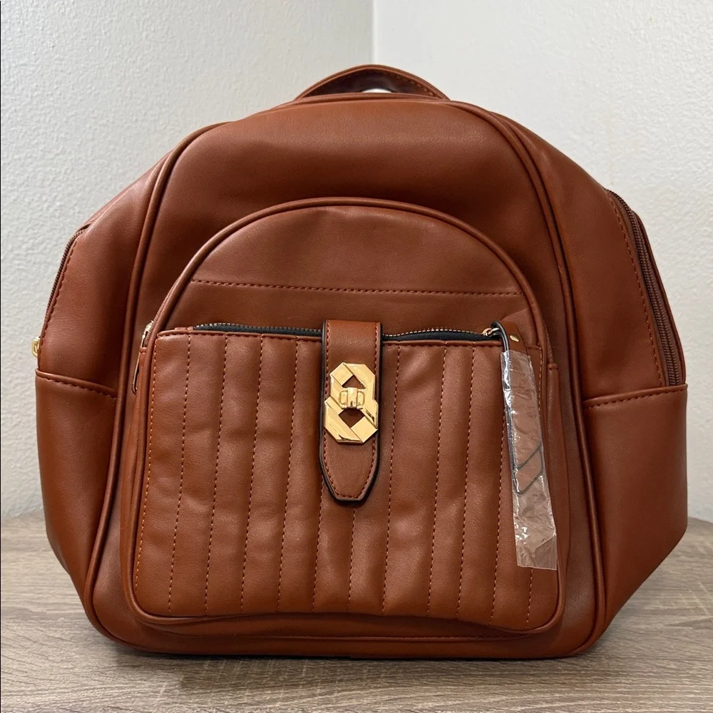 Jolene Couture Brown Large Backpack